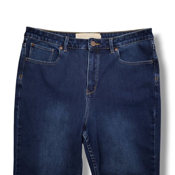 Soft Surroundings Skinny Ankle Jeans Womens 14 Ultimate Denim High Rise - Picture 2 of 10